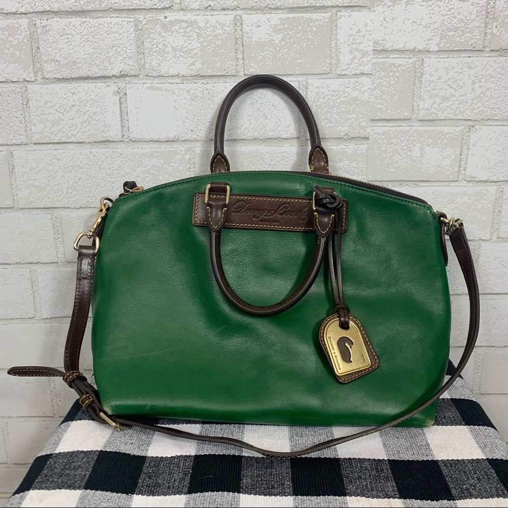 Dooney and Bourke Florentine hunter green satchel